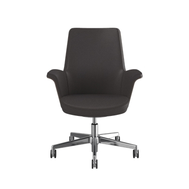 Summa Chair with Walnut Wood Back and Espresso- Maribo (Chrome-Free Leather) Picture 2