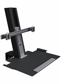 QuickStand Heavy Mount with Large Platform and Crossbar, Black